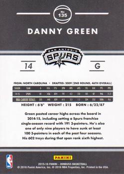 2015-16 Donruss #135 Danny Green Back