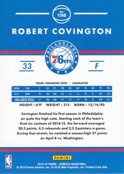2015-16 Donruss #198 Robert Covington Back