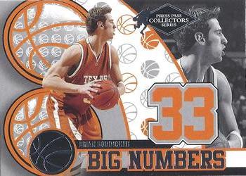 2004 Press Pass - Big Numbers Collectors Series #BN 16 Brian Boddicker Front