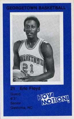 1981-82 Georgetown Hoyas #10 Eric Floyd Front