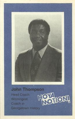 1982-83 Georgetown Hoyas Police #1 John Thompson Front
