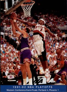 1992-93 Franz Portland Trail Blazers #3 1991-92 NBA Playoffs Front