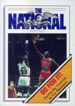 1989-90 The National Sports Daily #NNO Patrick Ewing / Michael Jordan Front
