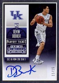 2015 Panini Contenders Draft Picks - College Playoff Ticket #115a Devin Booker Front