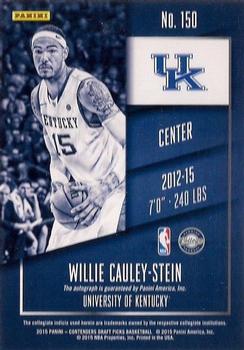 2015 Panini Contenders Draft Picks - College Playoff Ticket #150a Willie Cauley-Stein Back
