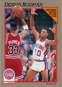 1992 Hoops 100 Superstars #29 Dennis Rodman Front