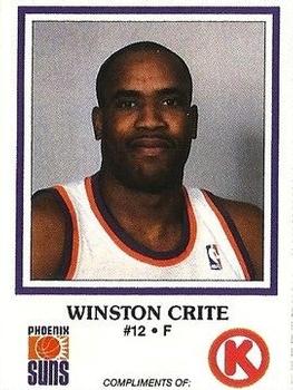 1987-88 Circle K Phoenix Suns #4 Winston Crite Front
