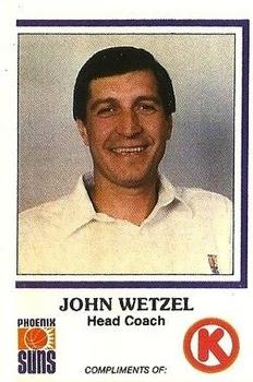 1987-88 Circle K Phoenix Suns #15 John Wetzel Front