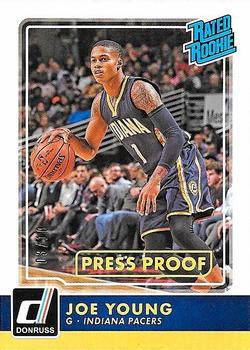 2015-16 Donruss - The Rookies Press Proof Gold #29 Joe Young Front