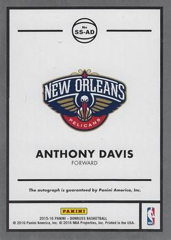 2015-16 Donruss - Signature Series #SS-AD Anthony Davis Back