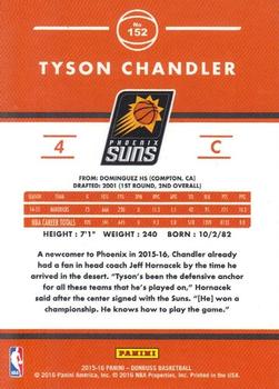 2015-16 Donruss - Statline Rebounds #152 Tyson Chandler Back