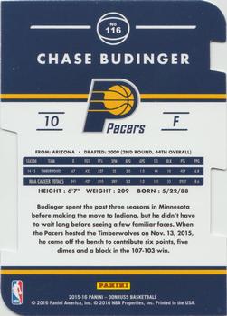 2015-16 Donruss - Inspirations #116 Chase Budinger Back
