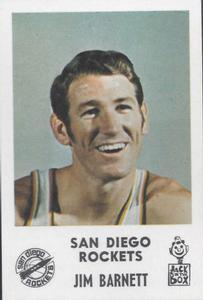 1968-69 Jack in the Box San Diego Rockets #NNO Jim Barnett Front