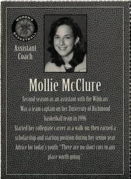 1997-98 Kentucky Wildcats Women #NNO Mollie McClure Back