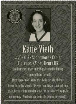1997-98 Kentucky Wildcats Women #NNO Katie Vieth Back
