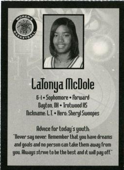 1999-00 Kentucky Wildcats Women #NNO LaTonya McDoyle Back