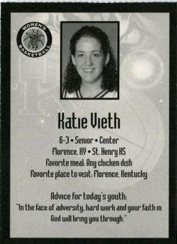 1999-00 Kentucky Wildcats Women #NNO Katie Vieth Back