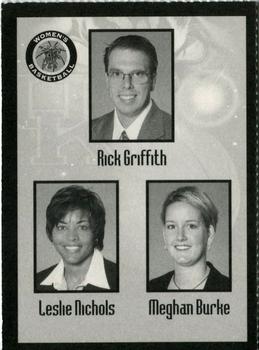 1999-00 Kentucky Wildcats Women #NNO Meghan Burke / Rick Griffith / Leslie Nichols Back