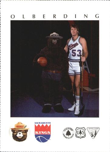 1985-86 Sacramento Kings Smokey #11 Mark Olberding Front