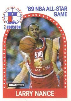 1989-90 Hoops All-Star Panels Perforated #217 Larry Nance Front