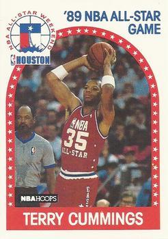 1989-90 Hoops All-Star Panels Perforated #256 Terry Cummings Front