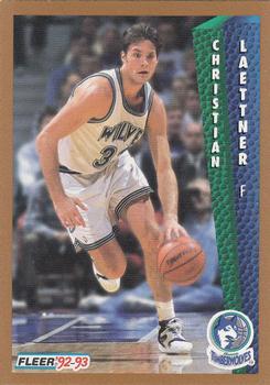 1992-93 Fleer NBA Rising Star Golden Magazine Perforated #NNO Christian Laettner Front
