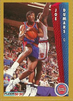 1992-93 Fleer NBA Shooting Stars Golden Magazine Perforated #NNO Joe Dumars Front