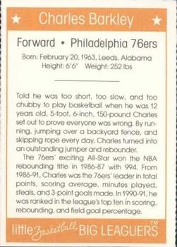 1991 Little Basketball Big Leaguers #2 Charles Barkley Back
