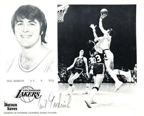 1974-75 Datsun Los Angeles Lakers #NNO Gail Goodrich Front