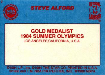 1997 1984-85 Star Olympic Team (Unlicensed) #7 Steve Alford Back
