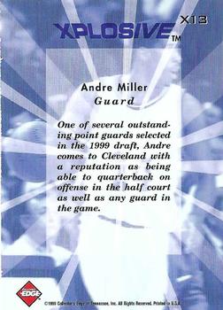 1999 Collector's Edge - Xplosive #X13 Andre Miller Back