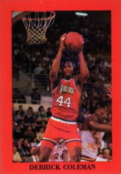 1989-90 Roundball Press 1st Rounders (Unlicensed) #1 Derrick Coleman Front