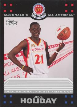 2008 Topps McDonald's All-American Game - Portraits (Photo Shoot) #JH Jrue Holiday Front