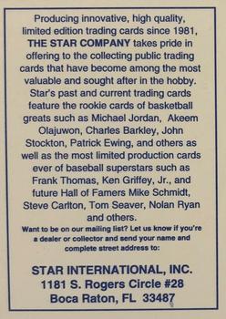 1997 1991 Star Michael Jordan (Unlicensed) #NNO Michael Jordan Back