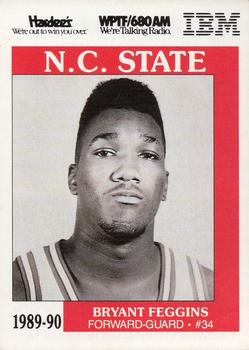 1989-90 NC State Wolfpack #NNO Bryant Feggins Front
