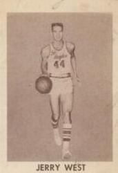 1961-62 Bell Brand Los Angeles Lakers #8 Jerry West Front