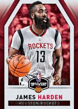 2015-16 Panini Player of the Day #10 James Harden Front