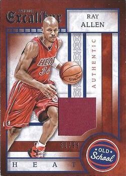2015-16 Panini Excalibur - Old School Swatches #18 Ray Allen Front