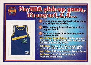 1996-97 Stadium Club - NBA Pick-Up Game Sweepstakes Stickers #NNO Golden State Warriors Front