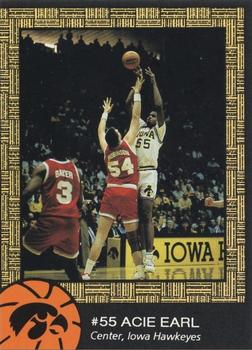 1991-92 Iowa Hawkeyes #NNO Acie Earl Front