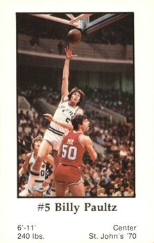 1979-80 Handy Dan San Antonio Spurs #NNO Billy Paultz Front