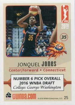 2016 Rittenhouse WNBA #25 Jonquel Jones Back