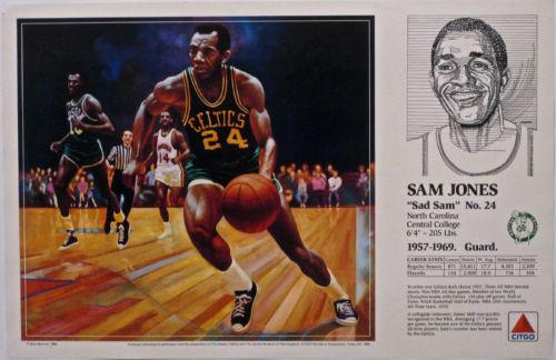 1989-90 Citgo Boston Celtics Posters #NNO Sam Jones Front