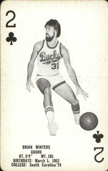 1976-77 Milwaukee Bucks Playing Cards #2♣ Brian Winters Front