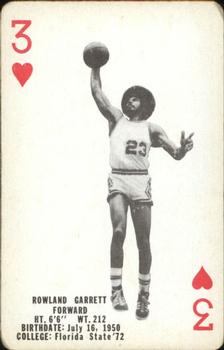 1976-77 Milwaukee Bucks Playing Cards #3♥ Rowland Garrett Front