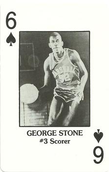 1984 Marshall Thundering Herd All Time Greats Playing Cards #6♠ George Stone Front