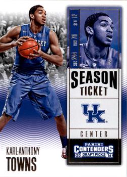 2016 Panini Contenders Draft Picks #53 Karl-Anthony Towns Front