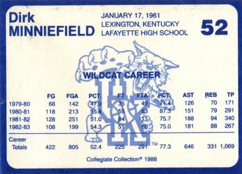 1988-89 Kentucky's Finest Collegiate Collection - Gold Edition #52 Dirk Minniefield Back