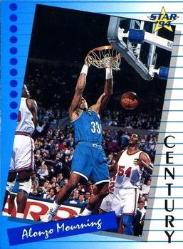 1994 Star Century #61 Alonzo Mourning Front