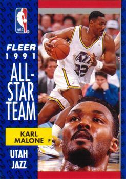 1991-92 Fleer - 3D Acrylic #219 Karl Malone Front